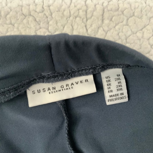 Susan Graver Women's Blue Straight Leg Pants - Picture 4 of 9